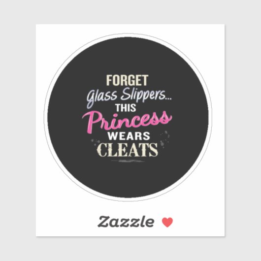'Vergeet de glazen dippers... deze prinses draagt Sticker (Vel)