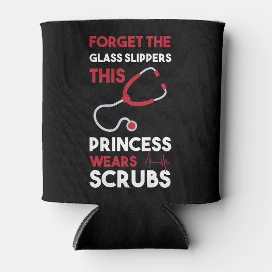 Vergeet de glazen slippers dialyse verpleegster blikjeskoeler (Voorkant)