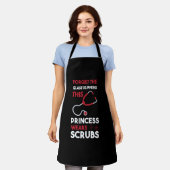 Vergeet de glazen slippers dialyse verpleegster schort (Gedragen)