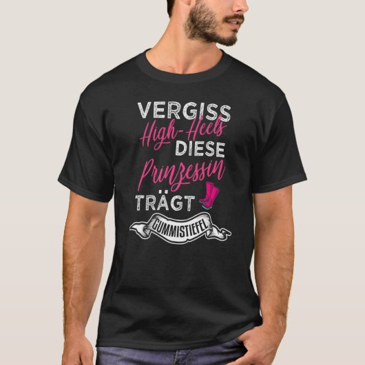 Vergeet de hoge hakken die de prinsesdraagt... wel t-shirt (Voorkant)