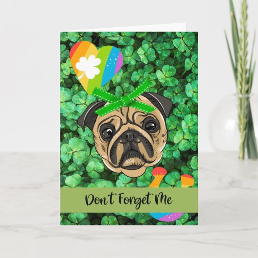 Vergeet de Kaart van je hond St. Patrick's Day nie (Voorkant)