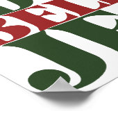 Vergeet de Kerstman, geloof je in Jezus Poster (Hoek)