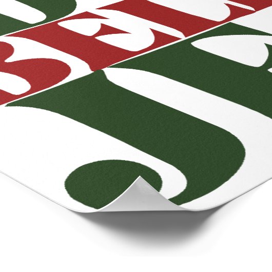 Vergeet de Kerstman, geloof je in Jezus Poster (Hoek)