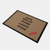 Vergeet de Kinder doormat niet Deurmat (Schuin)