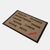 Vergeet de Kinder doormat niet Deurmat (Schuin)