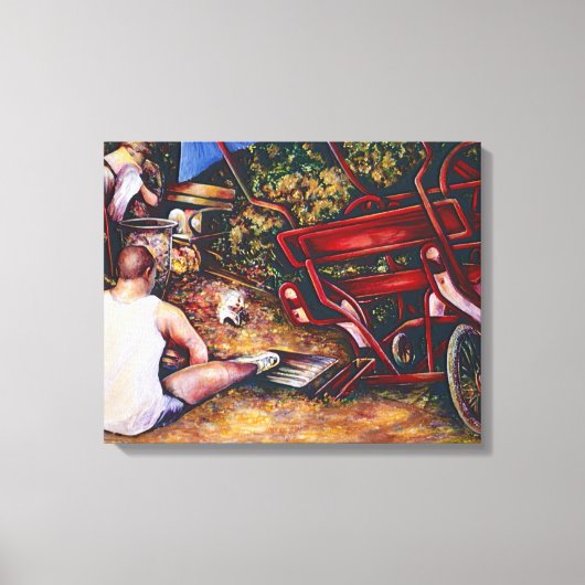 Vergeet de knoflook niet, Boedapest Canvas Afdruk (Voorkant)