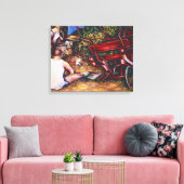Vergeet de knoflook niet, Boedapest Canvas Afdruk (Insitu (Woonkamer))