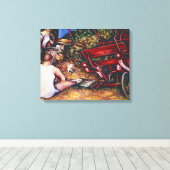 Vergeet de knoflook niet, Boedapest Canvas Afdruk (Insitu (Houten vloer))
