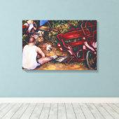 Vergeet de knoflook niet, Boedapest Canvas Afdruk (Insitu (Houten vloer))