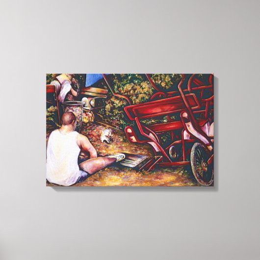 Vergeet de knoflook niet, Boedapest Canvas Afdruk (Voorkant)