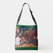 Vergeet de knoflook niet crossbody tas (Achterkant)