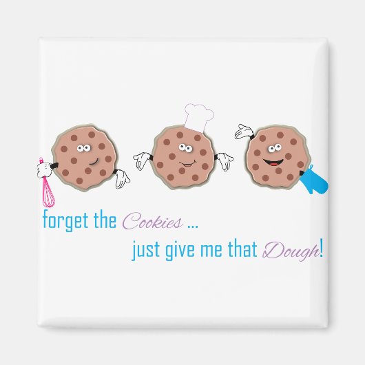 Vergeet de koekjes magneet (Voorkant)