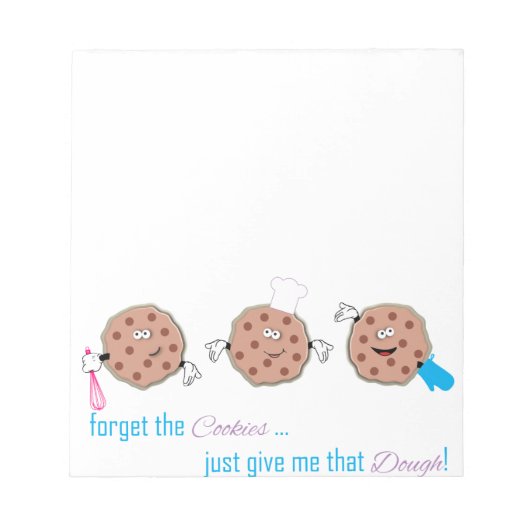 Vergeet de koekjes notitieblok (Voorkant)