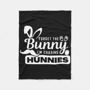 Vergeet De Konijntjes Ik Jaag Op Hunnies Grappig P Fleece Deken