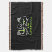 Vergeet de Lab-veiligheid die ik supermacht wil Deken (Voorkant Verticaal)