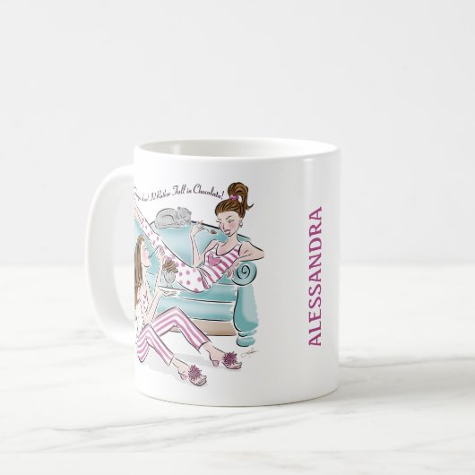 Vergeet de liefde die ik liever Herfst in chocolad Koffiemok (Voorkant links)