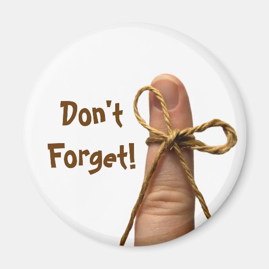 Vergeet de magneet niet (Voorkant)