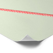 Vergeet de plastic riemen nooit poster (Hoek)