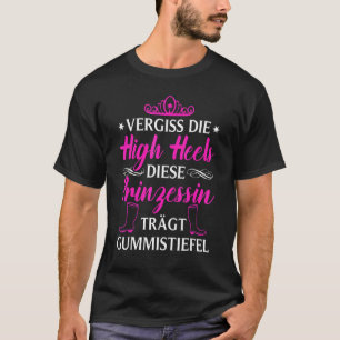 Vergeet de prinses op hoog niveau die Wellington B T-shirt