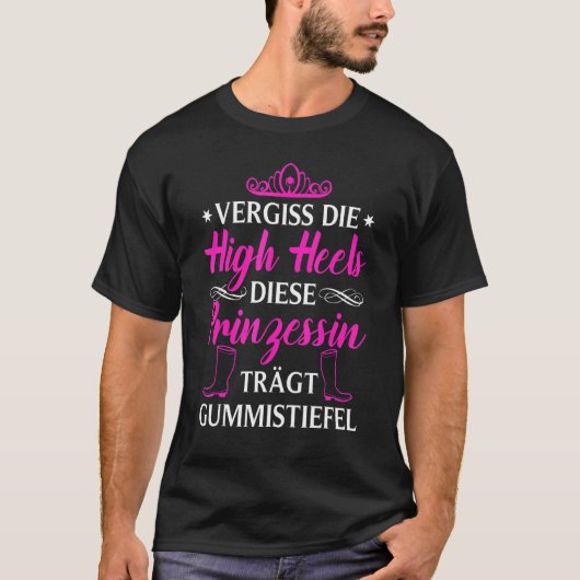Vergeet de prinses op hoog niveau die Wellington B T-shirt (Voorkant)