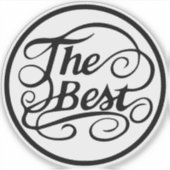 Vergeet de rest Dit is het beste Sticker (Voorkant)