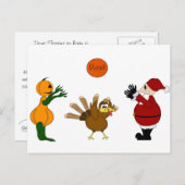 Vergeet de Thanksgiving Post Kaart niet (Voorkant / Achterkant)