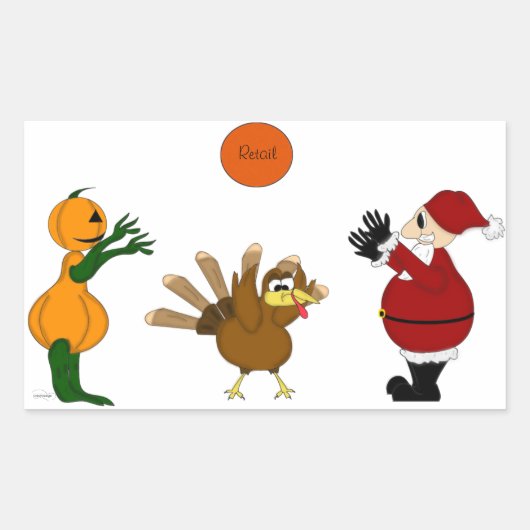 Vergeet de Thanksgiving Sticker niet (Voorkant)