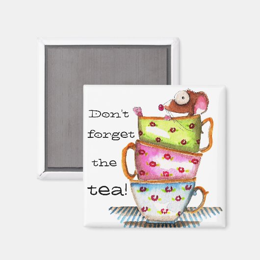 Vergeet de thee niet magneet (Voorkant / Achterkant)