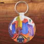 Vergeet de Wash Button sleutelhanger niet (Voorkant)