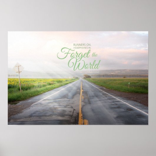 Vergeet de wereld poster (Voorkant)