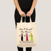 Vergeet de wijn niet! Promotie Tote Bag (Voorkant (product))