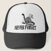 Vergeet Dinosaur nooit Trucker Pet (Voorkant)