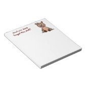 Vergeet dit niet. notitieblok (Schuin)