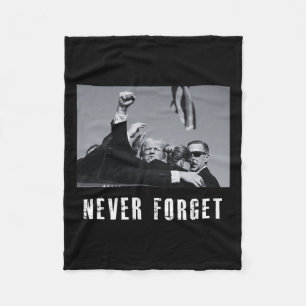 Vergeet Donald Trump Pennsylvania Rally Fleece Deken