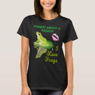 Vergeet een prins ik hou van kikkers Meisjes kikk T-shirt
