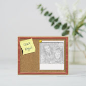 Vergeet Fotosjabloon niet Briefkaart (Staand voorkant)