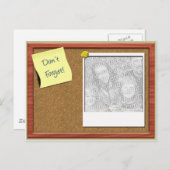 Vergeet Fotosjabloon niet Briefkaart (Voorkant / Achterkant)