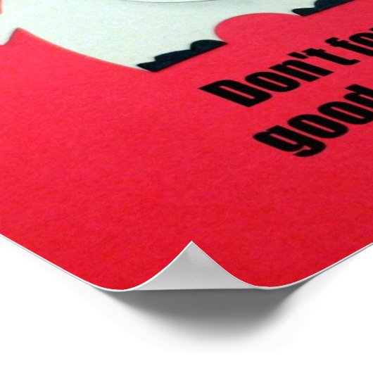 Vergeet geen goede manieren! poster (Hoek)