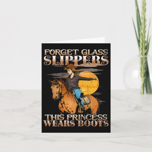 Vergeet GL Slippers deze prinses draagt laarzen in Kaart (Voorkant)