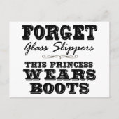 Vergeet Glaspannen, deze prinses draagt Boots Briefkaart (Voorkant)