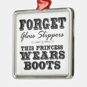 Vergeet Glaspannen, deze prinses draagt Boots Metalen Ornament (Links)