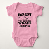 Vergeet Glaspannen, deze prinses draagt Boots Romper (Voorkant)