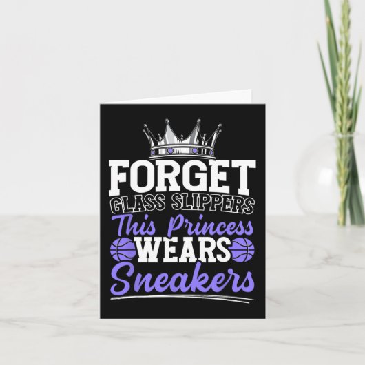 Vergeet Glass Slippers Deze prinses draagt Sneaker Kaart (Voorkant)