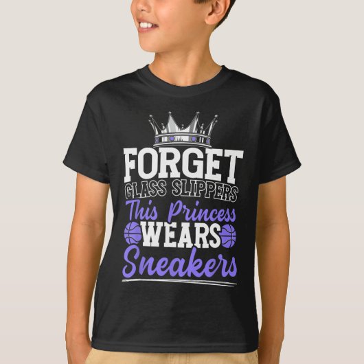 Vergeet Glass Slippers Deze prinses draagt Sneaker T-shirt (Voorkant)