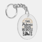 Vergeet Glass Slippers Princess Motorcycle Boots Sleutelhanger (Voorkant Links)