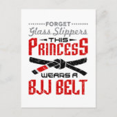 Vergeet Glass Slippers Princess Wears BJJ Belt Briefkaart (Voorkant)