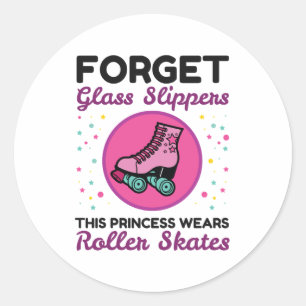 Vergeet Glass Slippers Princess Wears Roller Schaa Ronde Sticker