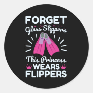 Vergeet glazen slippers Deze prinses draagt vetper Ronde Sticker
