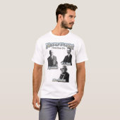 Vergeet Hayek nooit, Mises, Friedman, veel liefde T-shirt (Voorkant volledig)