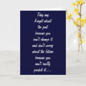 VERGEET HET CADEAU, IK HEB ER GEEN! KAART (Gele Bloem)